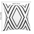 thumbnail image 3 of Juego de cojines minimalistas geométricos para sofá y cama de 45 × 45 cm, color blanco, 3 of 8