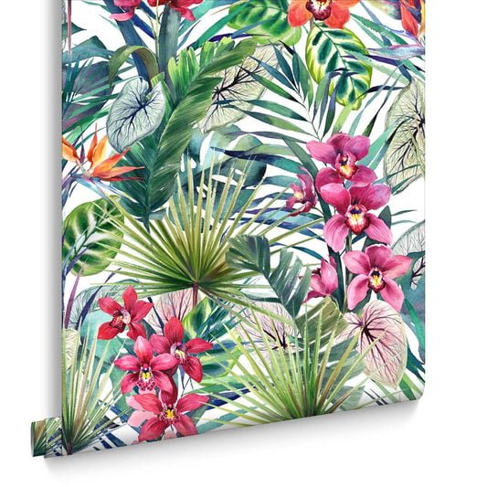 Strata Aloha Tropical Multi Wallpaper
