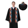 thumbnail image 4 of Fuzoiu Red And Blue Sky Dragon Print Graduation Sash,Graduation Stole,Unisex Adult Graduation Stole Shawl 91" Long,for Academic Commencements Shawl-Flattened, 4 of 7