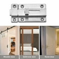 thumbnail image 4 of Costyle 2 Pack Door Security Slide Latch Lock Stainless Steel Keyless Door Lock Bolt with 12 Screws, 4 of 5