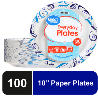 Great Value Economy 6 Paper Plates, 90 count