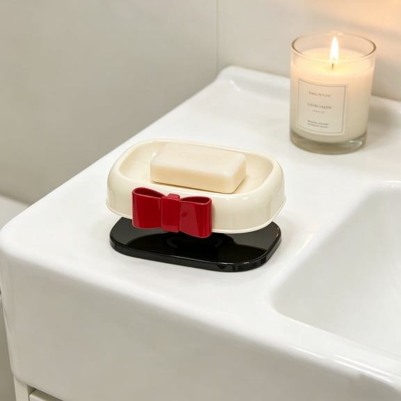 YFGEFTR Soap Dishes, Self Draining Soap Dishes, Extend Soap Life, Keep Soap Bars Dry Clean & Easy Cleaning