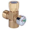 thumbnail image 3 of Co2 Refill Adapter Co2 Refill Connector Filling Accessory CO2 Refill Adapter Brass Connector ASA With W21.8-14 Joint 3000PSI Pressure Gauge, 3 of 8