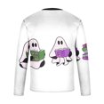 thumbnail image 4 of Styesk Chemises pour Hommes Col Rond Manches Longues Décontracté T-Shirt Imprimé Dégradé, 4 of 4
