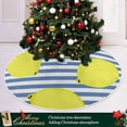 thumbnail image 6 of FMSHPON Lemon Pattern Xmas Christmas Tree Skirt Stand Mat for Holiday Party Decoration Indoor Outdoor 48 inches, 6 of 6