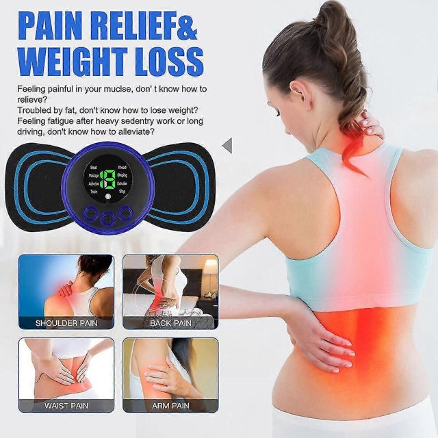 Electric Neck EMS Massager Back Full Body Stimulator Pain Relief Device Health
