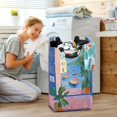 thumbnail image 5 of Yayeee Freestanding Laundry Hamper with Handle Collapsible Large Storage Basket for Clothes, Purple Window, 5 of 7