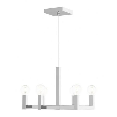

Mid Century Modern Six Light Chandelier-Polished Chrome Finish Bailey Street Home 218-Bel-4188763