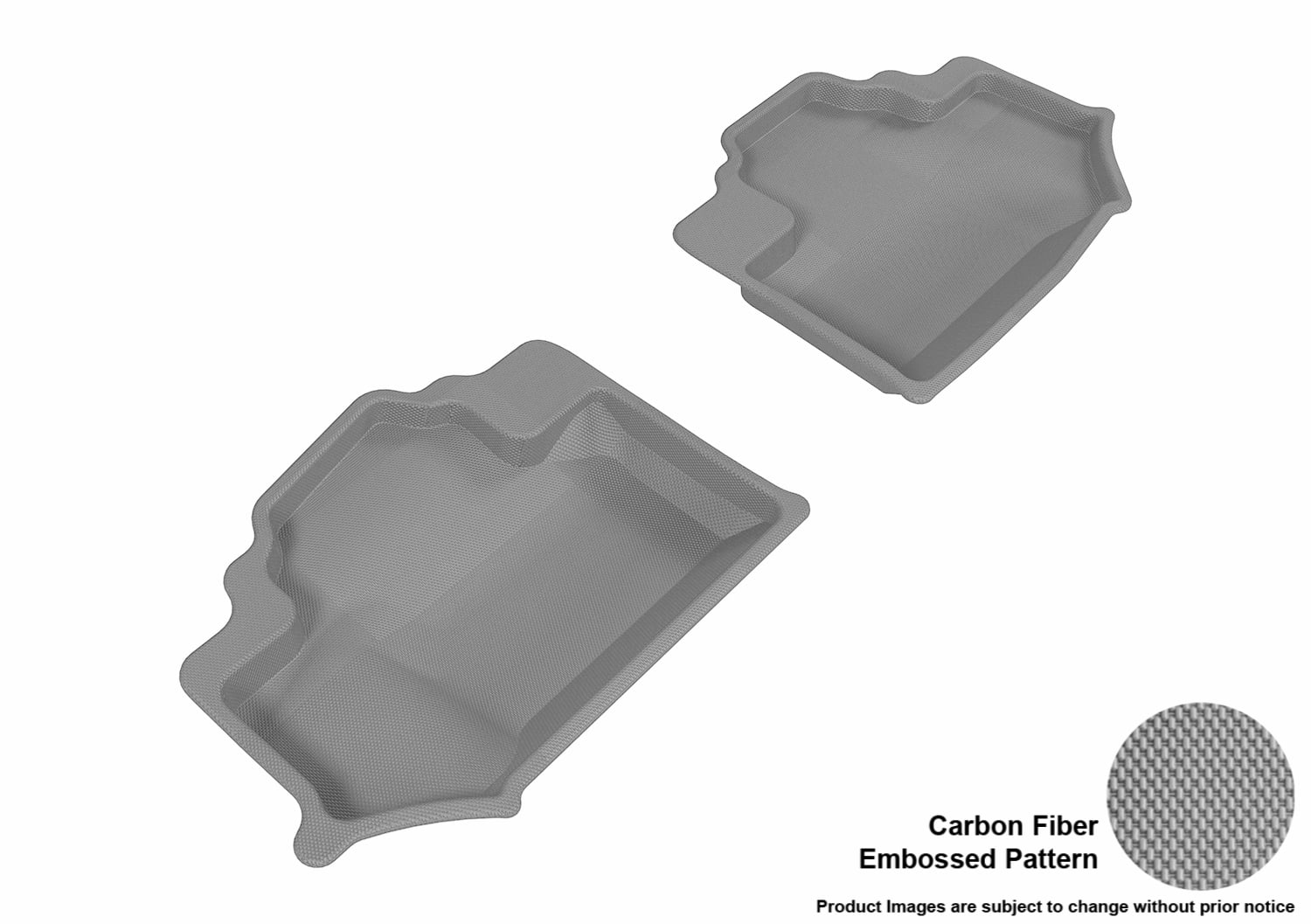 2014-2017 First Row Black MAXFLOORMAT Floor Mats for Jeep Wrangler 2 Doors