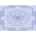 thumbnail image 1 of Ahgly Company Machine Washable Indoor Rectangle Transitional Lavender Blue Area Rugs, 5' x 8', 1 of 7