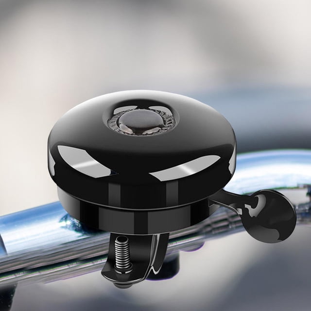 Timbre de bicicleta, accesorio para bicicleta, sonido fuerte, nítido y claro, portátil, mini timbre de bicicleta clásico para exteriores, diámetro de Negro