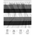 thumbnail image 5 of Grey Black White Striped Wrap Around Bed Skirts for California King Bed 18" Drop,Bed Skirt with Adjustable Elastic Belt Dust Ruffle Bed Valance for Bedroom Hotel Farmhouse Stripes Bed Frame Cover, 5 of 7