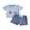 Blue, variant on BemeyourBBs Toddler Baby Boys Birthday Outfits 1 2 3 4 5 6 Years Old Birthday Summer Clothes Number Cow Embroidery Short Sleeve T Shirt Tops and Pockets Shorts Set