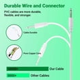 thumbnail image 4 of FITE ON 3ft White USB DC Power Adapter Charger Cable Lead Compatible with Curve Wand vibrator, 4 of 6