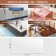 thumbnail image 4 of Mantel Protector De Mesa Transparente De Pvc 100x200cm, 1.5mm Manteles Para Mesa Rectangular, Impermeable y Resistente Al Aceite, Adecuado Para Mesas De Comedor, Cocinas, Tocadores Y Escritorios, 4 of 7