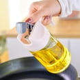 thumbnail image 2 of Olla de aceite de vidrio, botella de aceite a prueba de fugas para el hogar, botella de condimento de cocina con apertura y cierre automáticos con tapa, botella de aceite y vinagre, olla de, 2 of 5