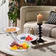 thumbnail image 6 of Limited Time Deal karymi Fruit Plates Living Room Coffee Table Household Transparent Candy Dessert Rack Party Wedding Front Desktop Placed Snack Dessert Tray Tiers Dessert Stand Clearance Sales, 6 of 6