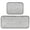 Gray Flashing Pattern, variant on 2-Piece Kitchen Mat Set Non Slip Washable Floor Mats Decorative Rugs for Kitchen Sink Laundry Gray Flashing Pattern