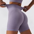 thumbnail image 3 of Pantalones cortos de Yoga para correr para mujer, pantalones cortos de entrenamiento con Control de barriga, sin costuras, de punto, cintura alta, levantamiento de glúteos, 3 of 6