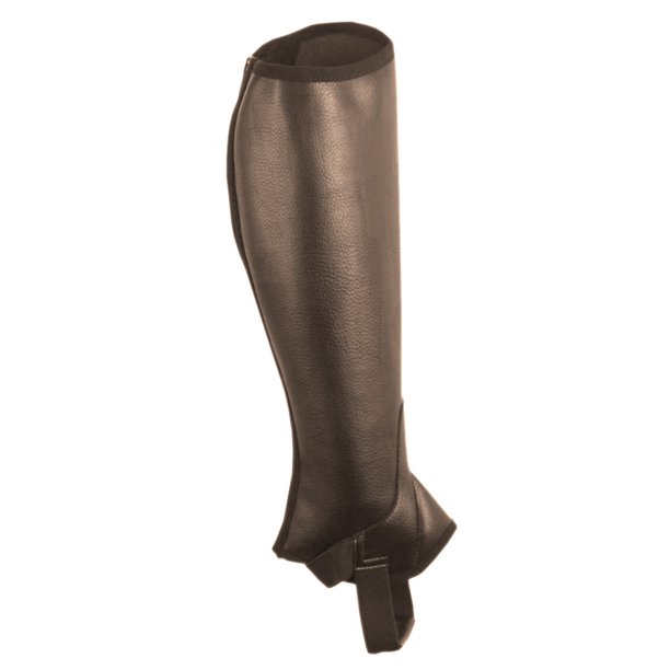 Saxon - Zahones cortos modelo Equileather unisex hombre mujer (Marrón)