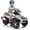 White, variant on 12V 3-Wheel Electric ATV Ride On, Battery Powered Quad Vehicle with LED Lights, Music, Horn, Treaded Tires and Foot Pedal Control,White