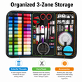 thumbnail image 6 of Byseng Portable Sewing Kit for Adults – 229 PCS Sewing Repair Kit with Needle, Thread, Scissors & Accessories – Emergency Travel Sewing Kit for Home, Car, Beginners & Clothing Repair, 6 of 8