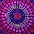 thumbnail image 4 of Colcha de pared hippie con diseño psicodélico indio bohemio de 200 x 150 cm con diseño de mandala hippie, 4 of 5