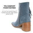 thumbnail image 5 of Journee Collection Womens Noriah Tru Comfort Foam Inside Zip Stacked Heel Booties, 5 of 6