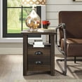 thumbnail image 2 of Better Homes & Gardens Granary Modern Farmhouse End Table, Brown, 2 of 9