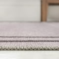 thumbnail image 7 of JONATHAN Y WASHABLE 2 x 8 Runner Rug, Sloane 2-Stripe Border Washable - Light Purple/Dark Purple, WSH125D-28, 7 of 7