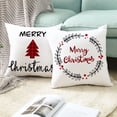 thumbnail image 5 of Funda de cojín navideña de 45cm, funda de almohada 2024, adornos navideños para el hogar, adorno navideño, decoración navideña de Año Nuevo 2023, 5 of 5