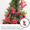 thumbnail image 4 of Colgante de Navidad, decoración de árbol de Navidad, juguete portátil de tela hermosa, calcetines encantadores, adorno colgante de corazón Kits de decoración para fiestas Calcetín navideño Billuyoard HA070525-01, 4 of 6