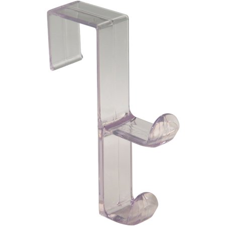 

2Pc Idesign Plastic Clear 1 In. Over-The-Door Hook