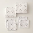 thumbnail image 1 of Dawn Simplicity Sheet Sets, 2-Pack | Fits Full-Size Beds | 2 Fitted Sheets & 4 Pillowcases | White & Gray Polka Dot | Soft Microfiber | Durable, Easy Care, 1 of 5