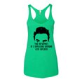 thumbnail image 2 of Wild Bobby, Internet is a Breeding Ground David Schitt's TV Quote Pop Culture Tri-Blend Racerback Tank Top, Envy, Small, 2 of 3