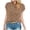 2-Khaki, variant on Women's T-Shirts Solid Color Shirt Short Sleeve T Shirts Crew Neck Trendy Blouse Trendy Work Clothes