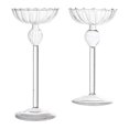 thumbnail image 3 of 2 Piezas Portavelas Soporte para Velas Centro de Mesa Candelabro de Vidrio Decorativo con Diseño Nórdico Adecuado para Bodas Cenas Sala de Estar Regalos de Aniversario Pequeño mediano, 3 of 7