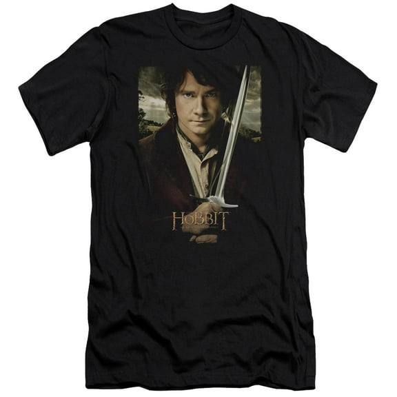 The Hobbit - Baggins Poster - Premium Slim Fit Short Sleeve Shirt - X-Large
