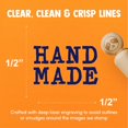 thumbnail image 4 of Hand Made Stacked Text Rubber Stamp for Stamping Crafting Planners - 1/2 Inch Mini, 4 of 4