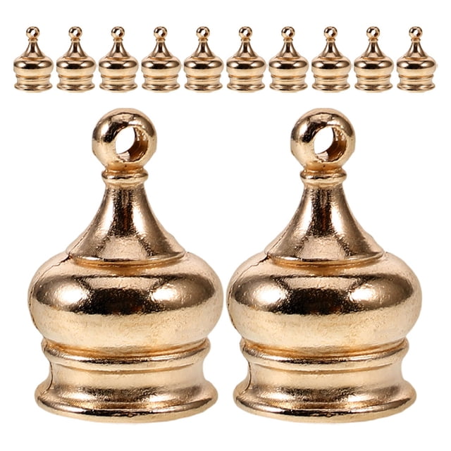PAMINGONO 12Ud Piezas De Rosca M10x1 Finial Para Lámparas Con Instalación Fácil Y Estilo Dorado