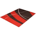 thumbnail image 4 of eCarpetGallery Modern Living Room Area Rug, 7'10" x 10'2", Red, Cosi, 4 of 9