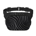 thumbnail image 1 of Fotbe Abstract Black And White Waves Cangurera Cuadrada con Estampado de Doble Capa, Bolsa de Cintura Ajustable Mini para Hombres y Mujeres, 1 of 9