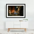 thumbnail image 2 of Via della Pelliccia - Rome Lazio Italy Photography Street Photography Nightlife Architecture Graffiti City Travel Poster Vintage Black Framed Wall Art Print 5 x 7 inches, 2 of 4