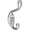 Satin, variant on National Hardware Coat/Hat Hook - Heavy Duty Satin Nickel - 1 Piece, Multicolor