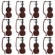 thumbnail image 1 of 12 juegos de mini violines navideños, modelo de violín, instrumento de escritorio, adorno, 1 of 7