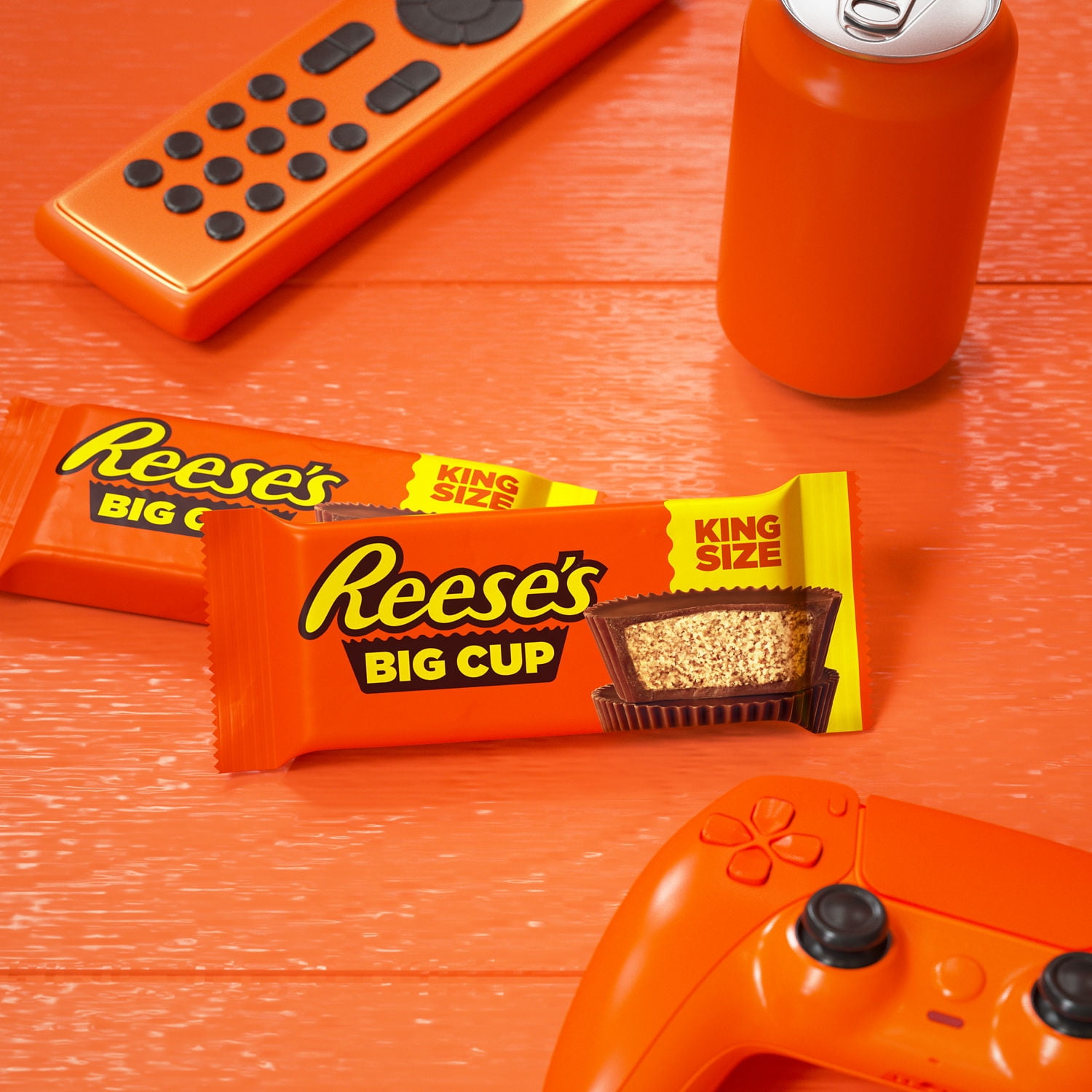 Reese's Big Cup Milk Chocolate King Size Peanut Butter Cups Candy Packs, 2.8 oz (16 Count)