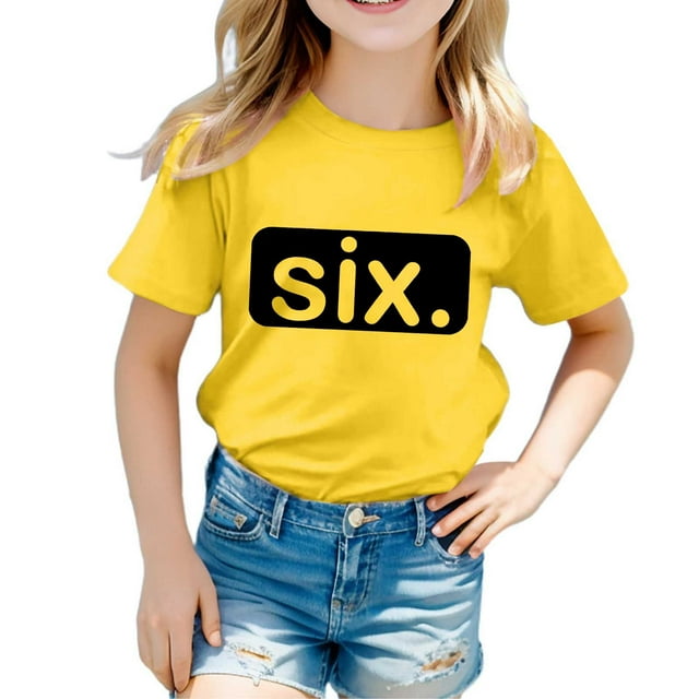 Chemises pour Adolescentes Filles Manches Courtes Imprimés T-Shirt Tendance Fans Cadeau Hauts