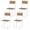 Natural, variant on ELLEGNT 4 PCS Wide Seat Dining Chairs with Slanted Back, Metal Legs for Living Room, Rustic Brown