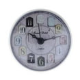 thumbnail image 1 of Reloj de pared pequeño para baño, reloj con ventosa, reloj con espejo, reloj de ducha para baño Blanco, 1 of 7