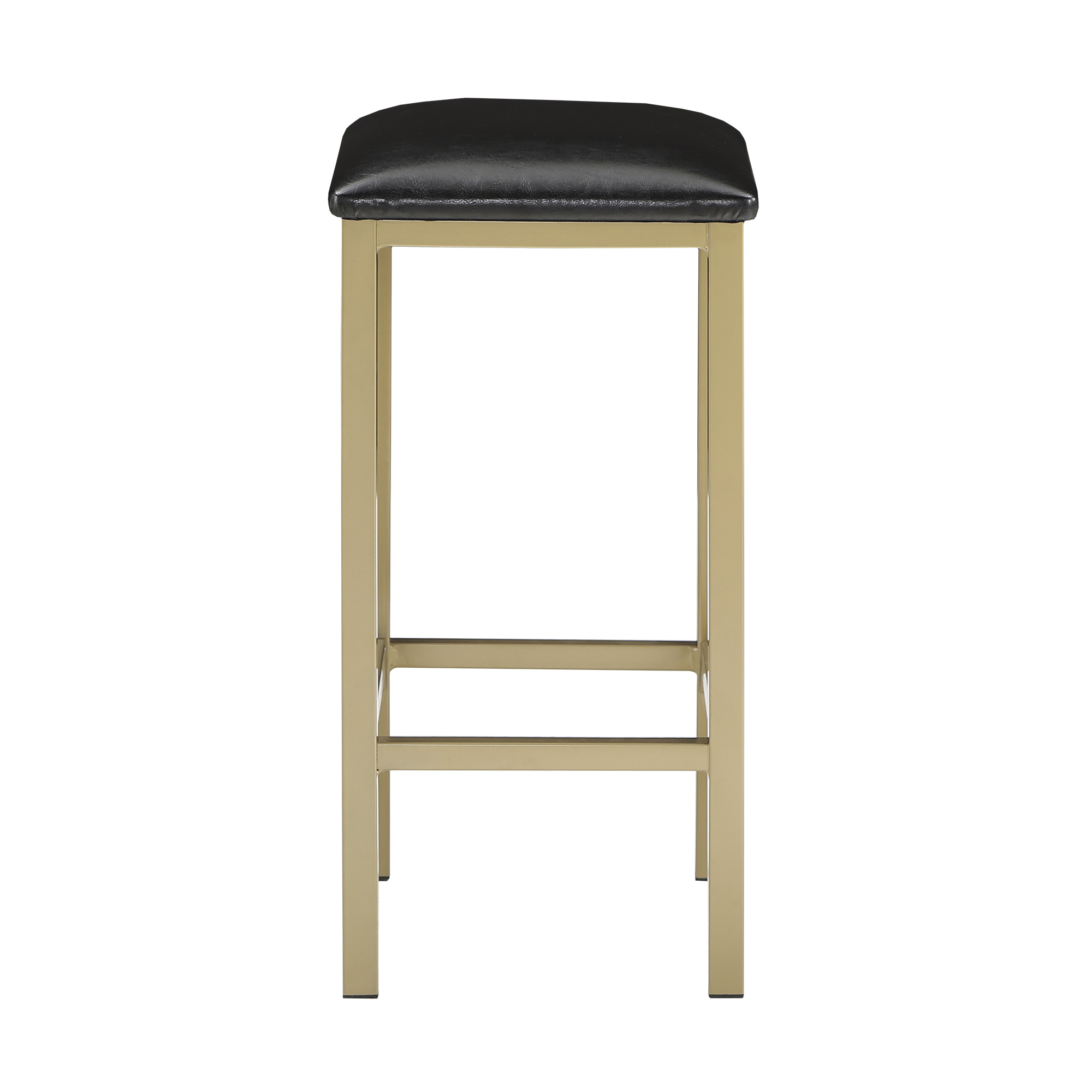 Weston Home Harper Counter Height Metal Table Table with Faux Marble Top and 2 Stools, Multiple Finishes